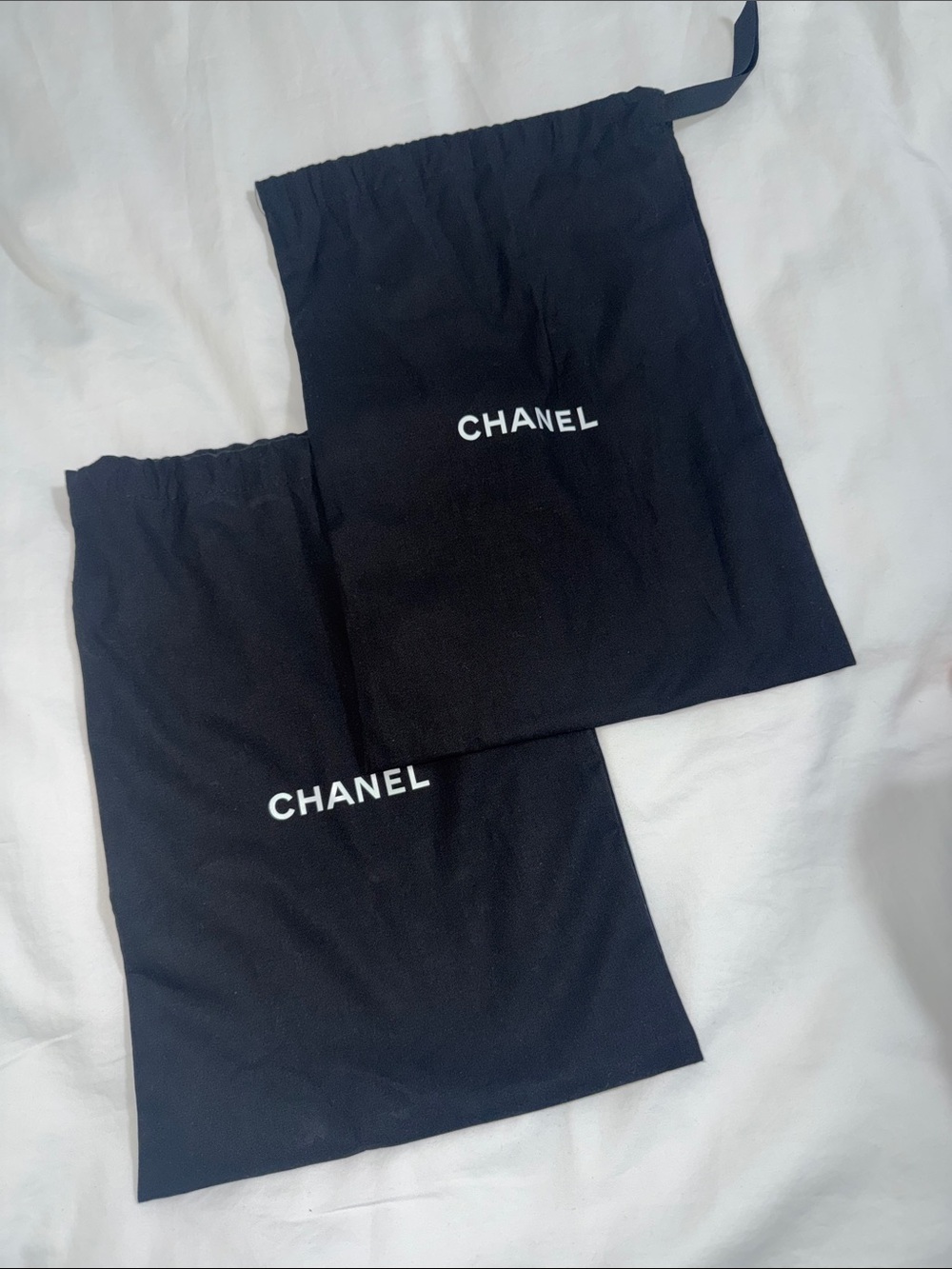 Chanel shoe dust bags